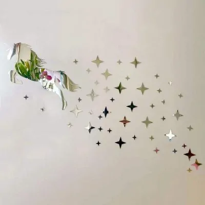 آینه دکوراتیو آماتیس مدل اسب تک شاخ