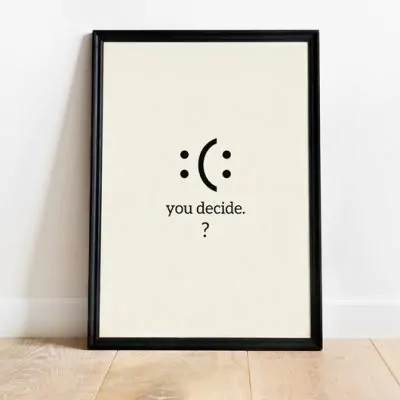 تابلو انگیزشی طرح تصمیم you decide